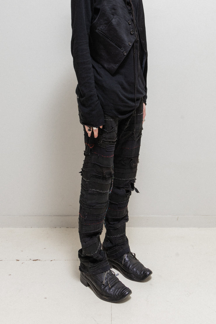 UNDERCOVER - SS03 "SCAB" Flared crust pants