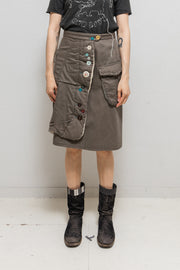 UNDERCOVER - FW04 "But Beautiful" Military plush coat with button details