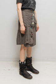 UNDERCOVER - FW04 "But Beautiful" Military plush coat with button details