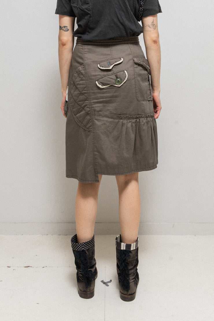 UNDERCOVER - FW04 "But Beautiful" Military plush coat with button details
