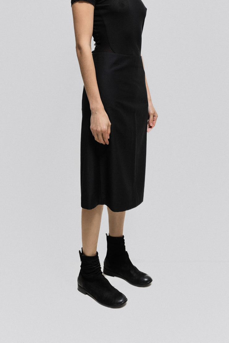 ALEXANDER MCQUEEN - Wool darted skirt (late 90&