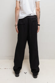 COMME DES GARCONS HOMME - SS00 Wool & linen wide textured pants