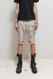 JULIUS 7 - SS10 « Neurbanvolker » Cotton lyocell cargo shorts