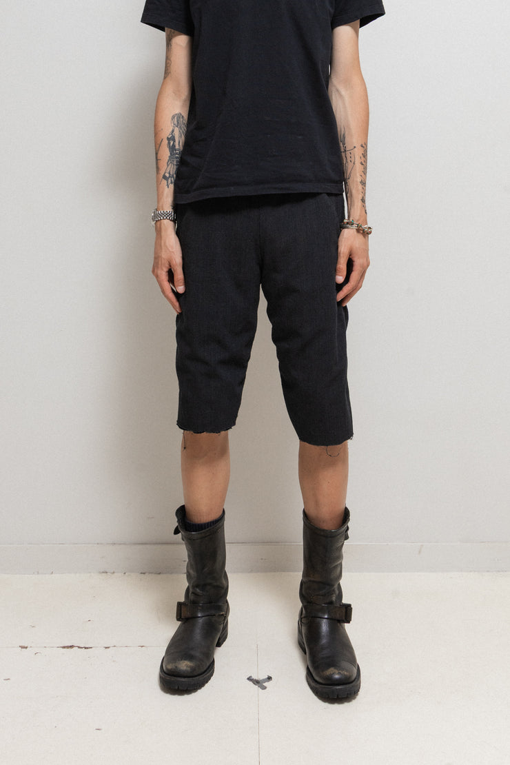 VOLGA VOLGA - Double layer wool and cotton shorts