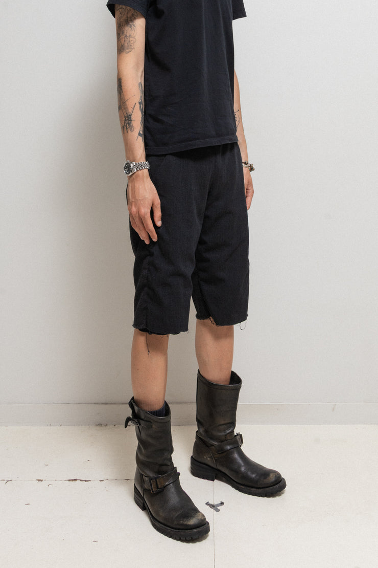 VOLGA VOLGA - Double layer wool and cotton shorts