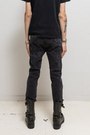 POÈME BOHÉMIEN - Ripped denim pants