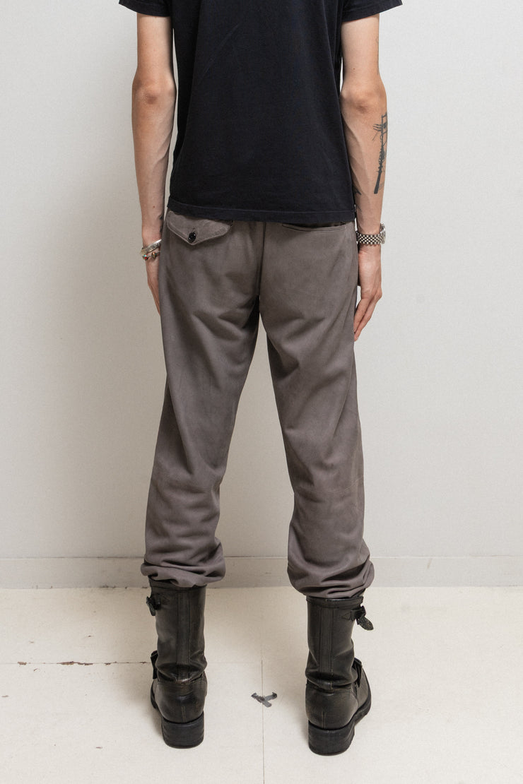 ANN DEMEULEMEESTER - Soft suede leather pants