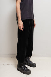 YOHJI YAMAMOTO COSTUME D'HOMME - Wide cotton velvet pants