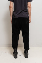 YOHJI YAMAMOTO COSTUME D'HOMME - Wide cotton velvet pants