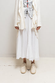 YOHJI YAMAMOTO - FW22 Long cotton skirt with pocket detail (runway)