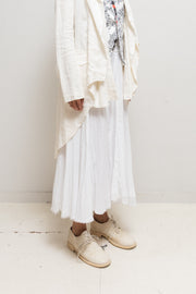 YOHJI YAMAMOTO - FW22 Long cotton skirt with pocket detail (runway)