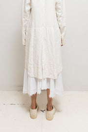 YOHJI YAMAMOTO - FW22 Long cotton skirt with pocket detail (runway)