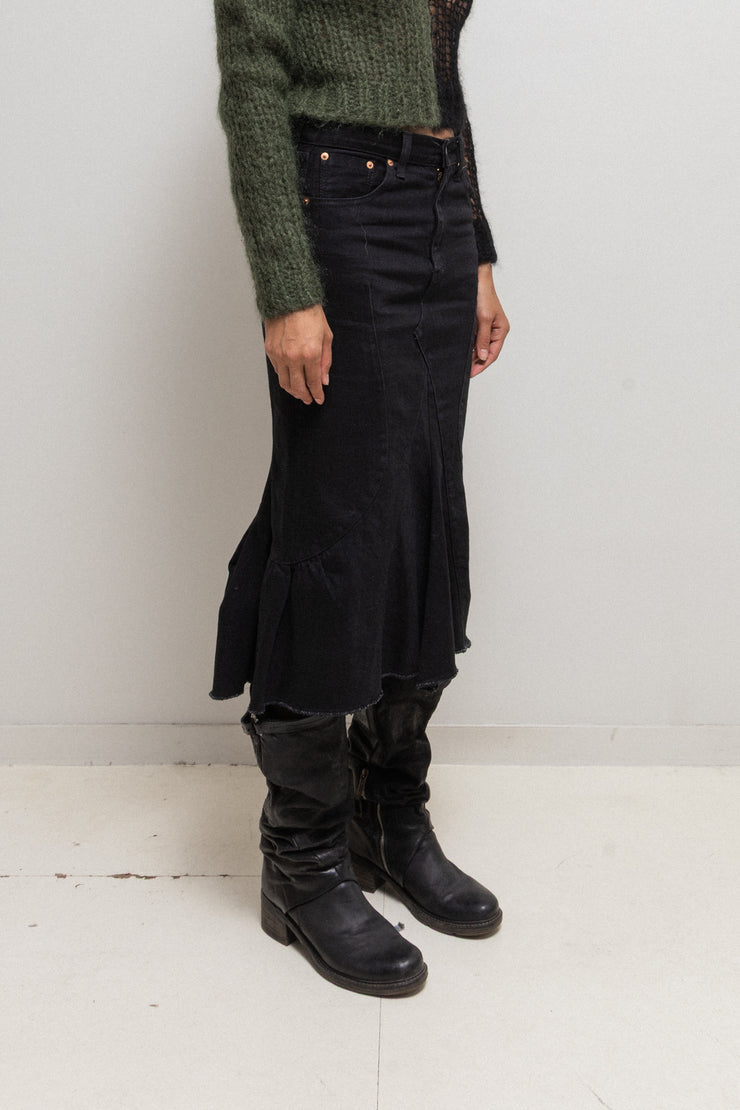 JUNYA WATANABE - FW09 Flared siren denim skirt based on pants