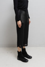 RICK OWENS - SS07 "WISHBONE" Double layer silk pants with see-through pockets