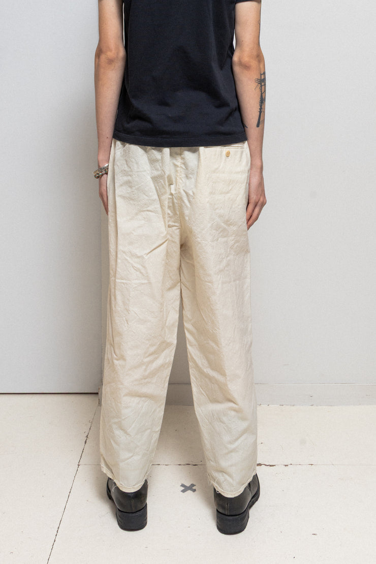 CAMIEL FORTGENS - Wool + cotton "grandpa" pants