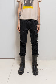 JULIUS 7 - FW09 « Canon_2 protection_ism » Cotton satin slim gasmask pants
