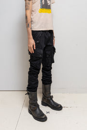 JULIUS 7 - FW09 « Canon_2 protection_ism » Cotton satin slim gasmask pants
