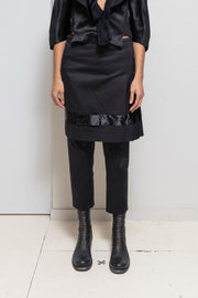COMME DES GARÇONS - FW04 Cotton + nylon skirt pants with ribbon detail