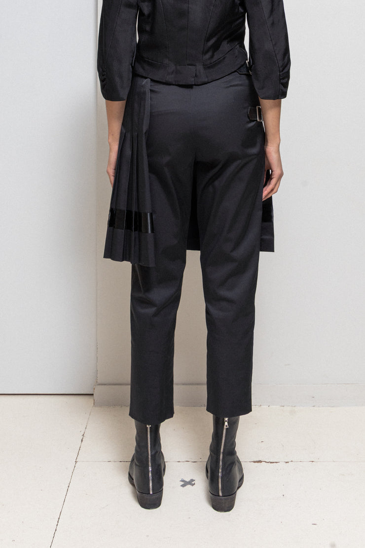 COMME DES GARÇONS - FW04 Cotton + nylon skirt pants with ribbon detail
