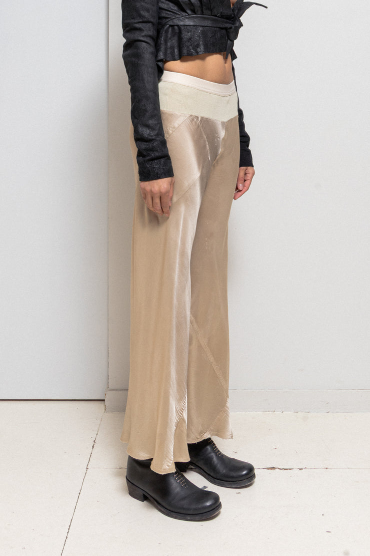 RICK OWENS - SS04 « CITROËN » Wide satin pants (runway)