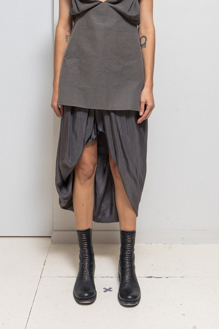 RICK OWENS - SS10 « RELEASE » Silk pleated skirt shorts (runway)