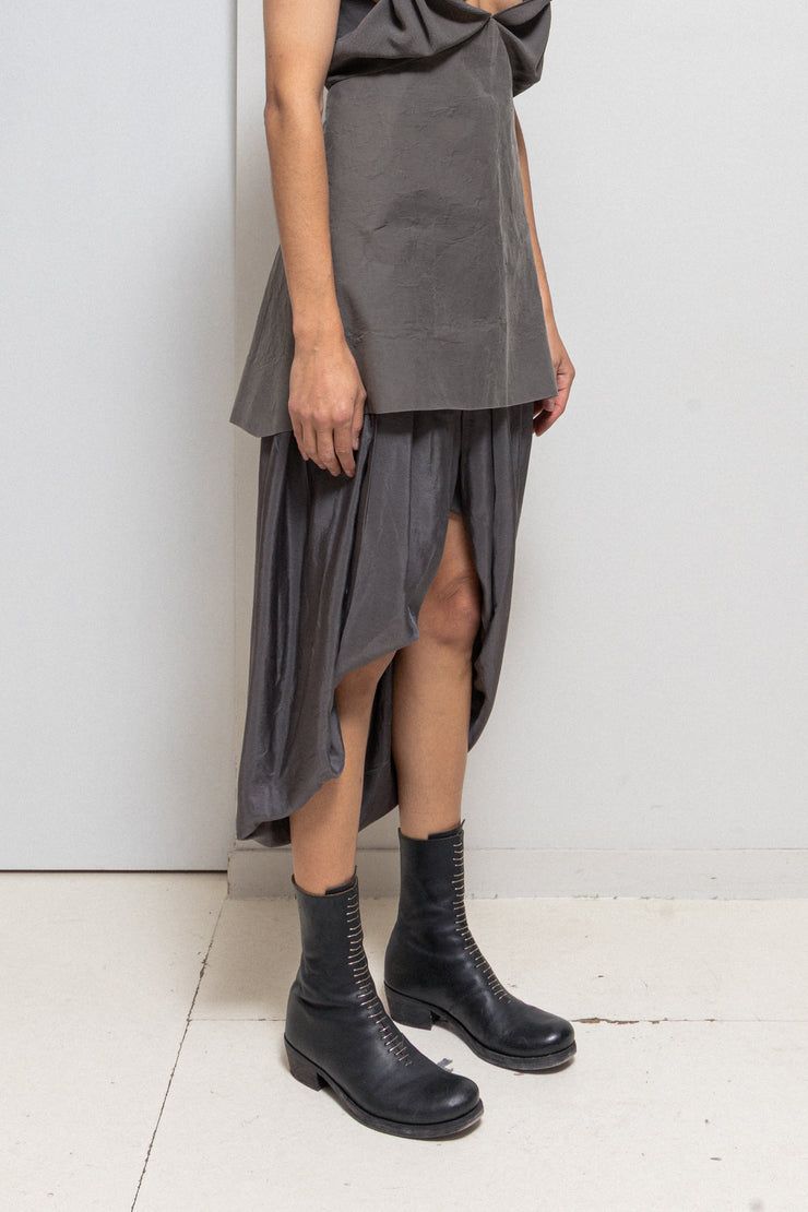RICK OWENS - SS10 « RELEASE » Silk pleated skirt shorts (runway)