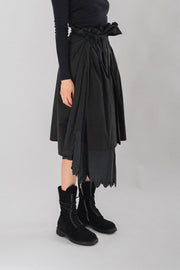 MARC LE BIHAN - Asymmetrical skirt with raw edges