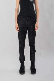 ANN DEMEULEMEESTER - Sheep leather tapered pants (early 00's)