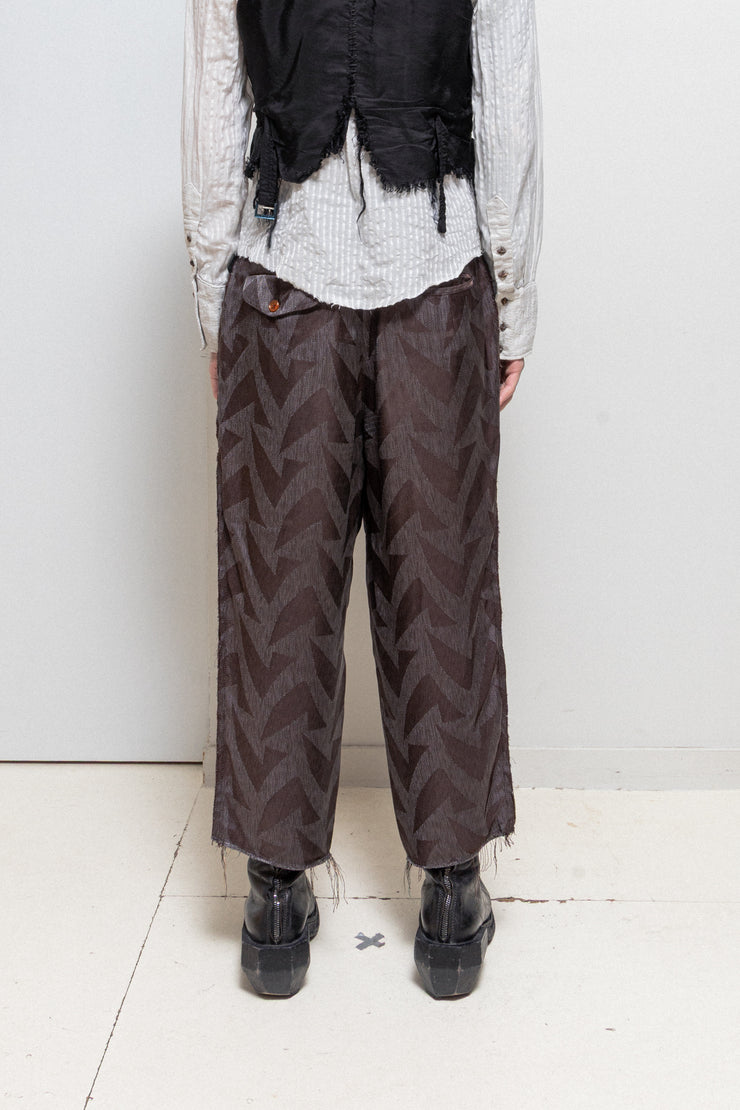 COMME DES GARÇONS HOMME PLUS - FW02 Lightweight docking pants with frayed seams (runway)