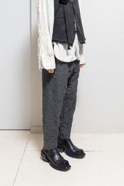 YOHJI YAMAMOTO POUR HOMME - Wrinkled wool pants