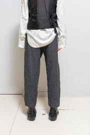 YOHJI YAMAMOTO POUR HOMME - Wrinkled wool pants