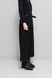 YOHJI YAMAMOTO Y'S - Wide wool pants with side buttoning