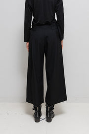 YOHJI YAMAMOTO Y'S - Wide wool pants with side buttoning