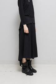 YOHJI YAMAMOTO Y'S - Long skirt with rounded seam details