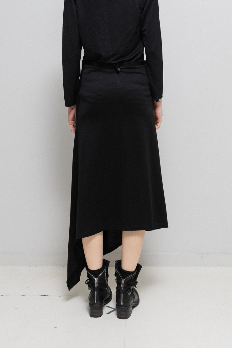 YOHJI YAMAMOTO - SS04 Asymmetric long cotton skirt