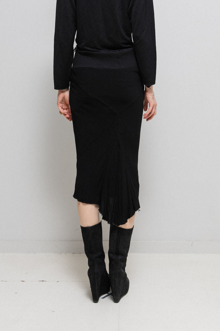 VIP【関税送料無料】希少 RICK OWENS BLACK VISCOSE SKIRT Maxi skirt Rick Owens - SchaferandweinerShops AG