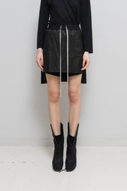 RICK OWENS - SS12 "NASKA" Calf leather draped shorts