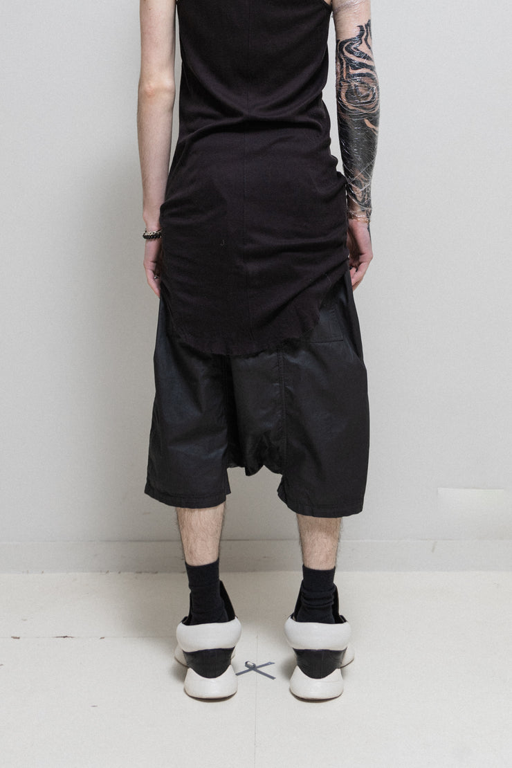 RICK OWENS DRKSHDW - SS15 Memphis waxed shorts