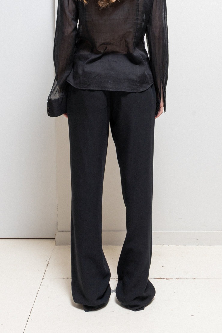 ANN DEMEULEMEESTER - Early 2000’s Wide fleece wool pants