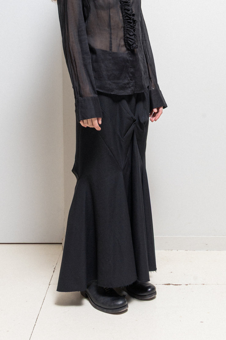 JUNYA WATANABE - FW08 Long darted fine wool siren skirt