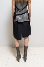 ANN DEMEULEMEESTER - Late 90’s / Early 00’s wool skirt with back slit