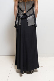 ANN DEMEULEMEESTER - Late 90’s / Early 00’s long wool skirt with waist straps