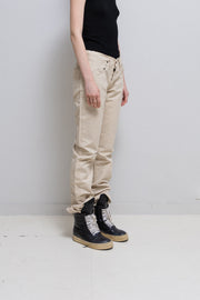 RICK OWENS SLAB - SS05 Cream washed out denim pants (STAFF)