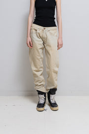 RICK OWENS SLAB - SS04 Bleached spiral cut denim pants (sample)