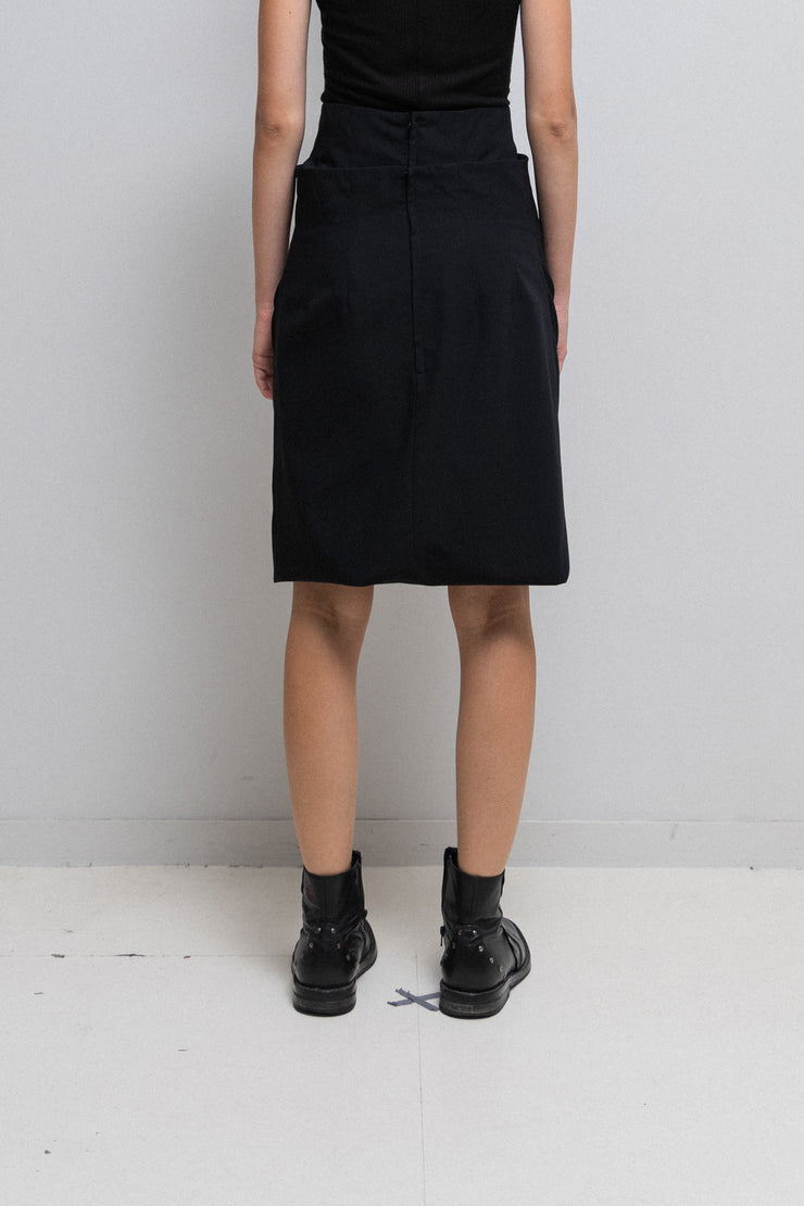 COMME DES GARÇONS - SS91 Extra long wool skirt to fold up