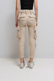 UNDERCOVER - Spring 2004 « Languid » Cotton gauze cargo pants with sequin details