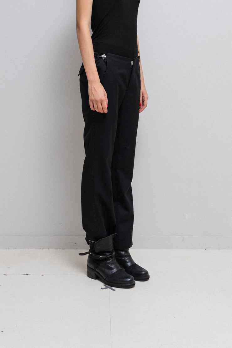 JULIUS 7 - FW06 « Fixed » Wool twill pants with waist details