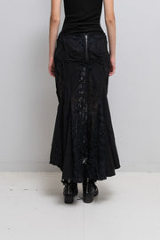 JUNYA WATANABE - FW06 Siren cut cotton skirt with lace panels