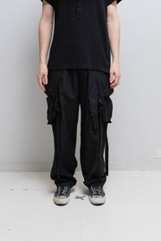 JULIUS 7 - Pre fall 2021 cotton linen wide gas mask pants