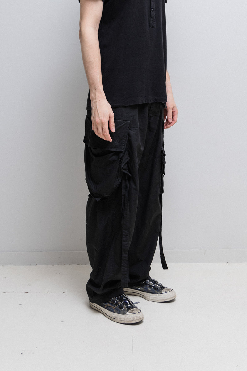 JULIUS 7 - Pre fall 2021 cotton linen wide gas mask pants – L'OBSCUR